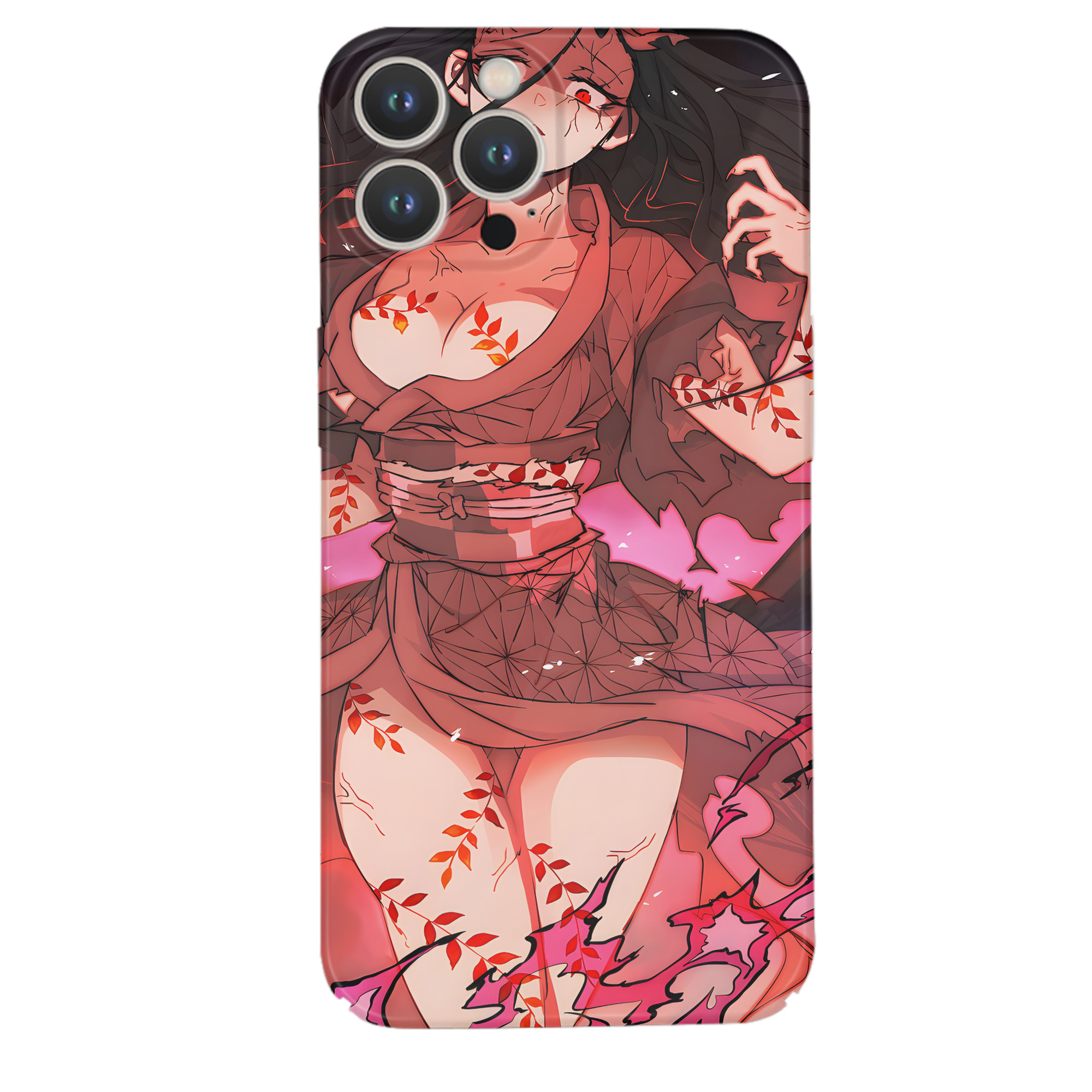 （画像用） 鬼滅の刃（きめつのやいば）竈門 禰󠄀豆子／かまど ねずこ Kamado Nezuko 【iPhone 14シリーズ対応】ハードケース